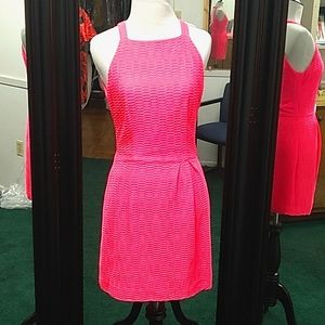 Neon pink dress